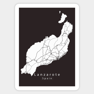 Lanzarote Spain Island Map Sticker